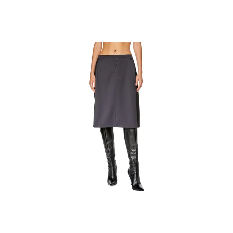 DIESEL Casual Long Skirts Women's Black Gray Color-1