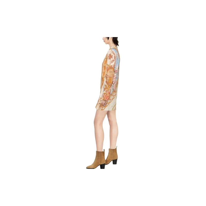 Just Cavalli Long-Sleeved Dresses Women's Beige-3