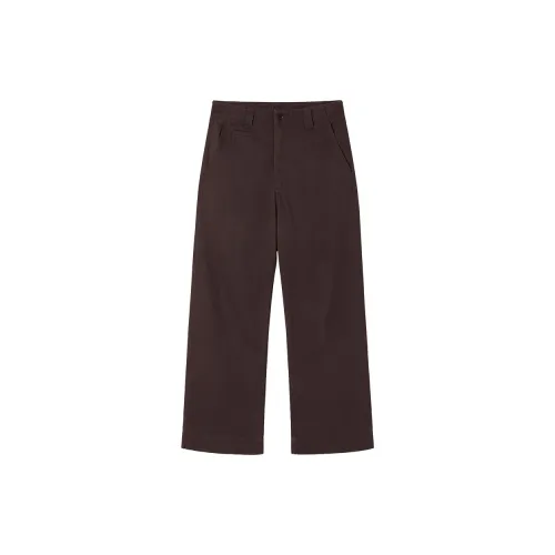 PSO Brand Casual Pants Unisex Dark Coffee Brown