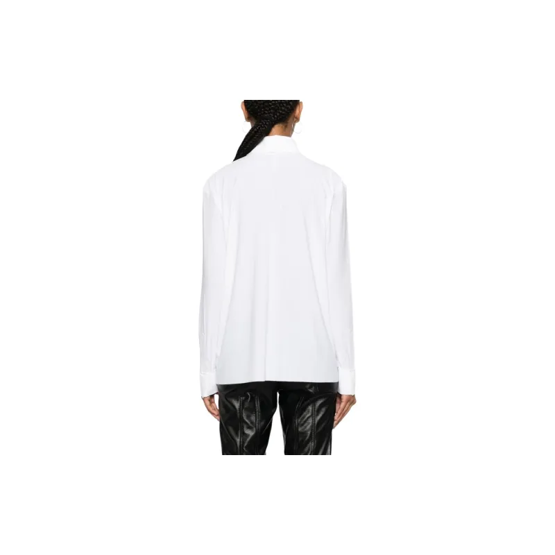 NORMA KAMALI Pointed collar Slit sleeves Shirt-2