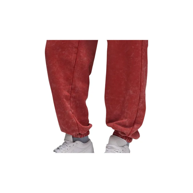 Jordan Flight Fleece Knitted Sports Pants Women's Sand Dune Red-3