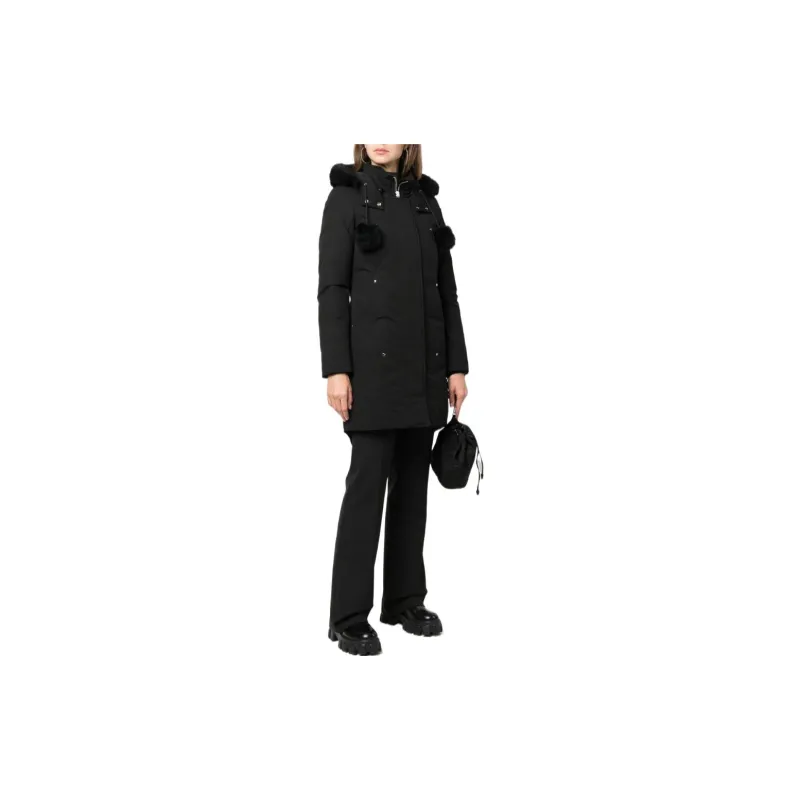 Moose Knuckles Logo Plaque Hooded Down Parka-1
