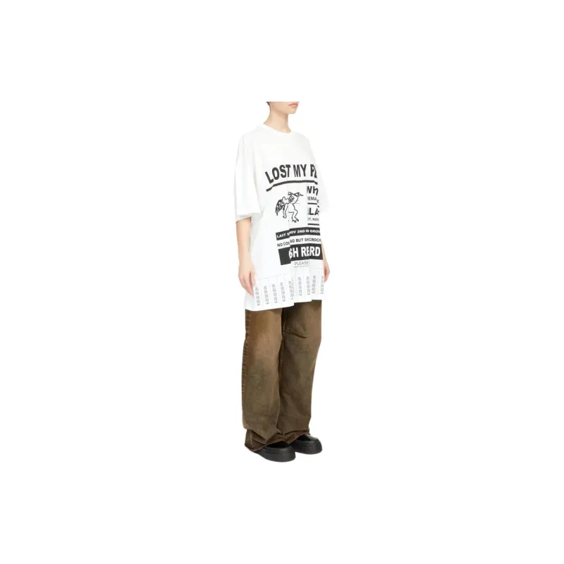 MM6 Maison Margiela Oversized T Shirt 'Optic White'-3