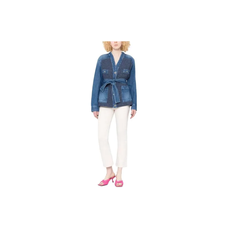 PINKO Denim Jackets Women's Blue-2