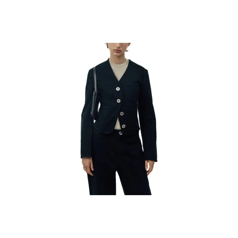 LOW CLASSIC Denim Jackets Women's Black-4
