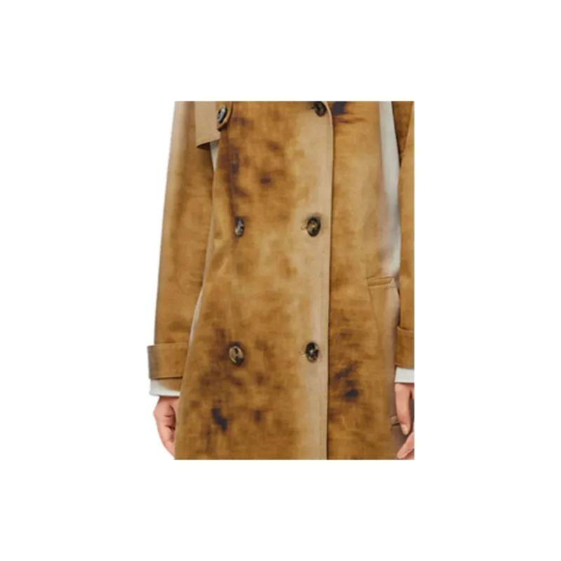 LOEWE Blurred Print Trench Coat 'Beige/Multicolor'-3