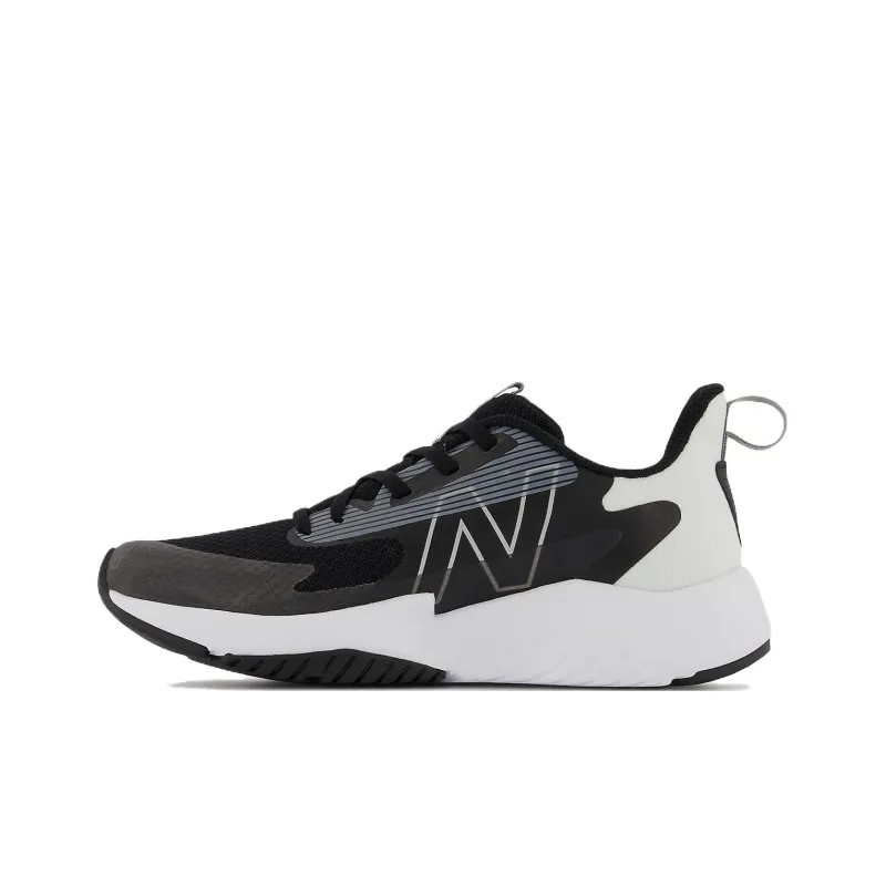 New Balance NB Rave Run Series Slip Resistant Cushioning Low Top Kids' Running Shoes Black White Teenagers-0