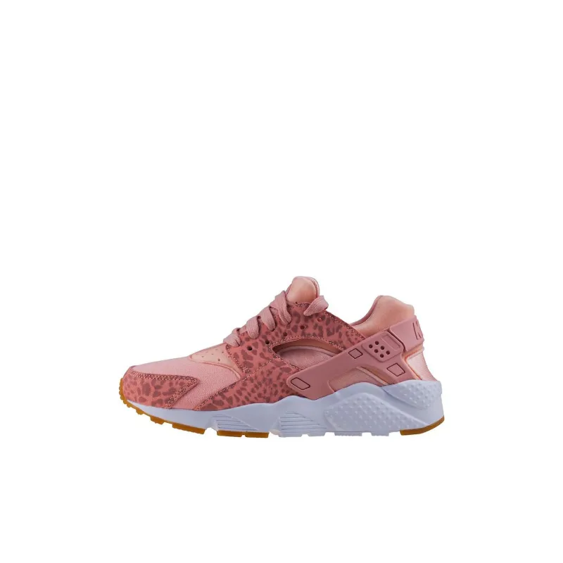 Nike Huarache Run Anti Slip Wear Resistant Low Top Kids' Running Shoes Pink Kids'-0