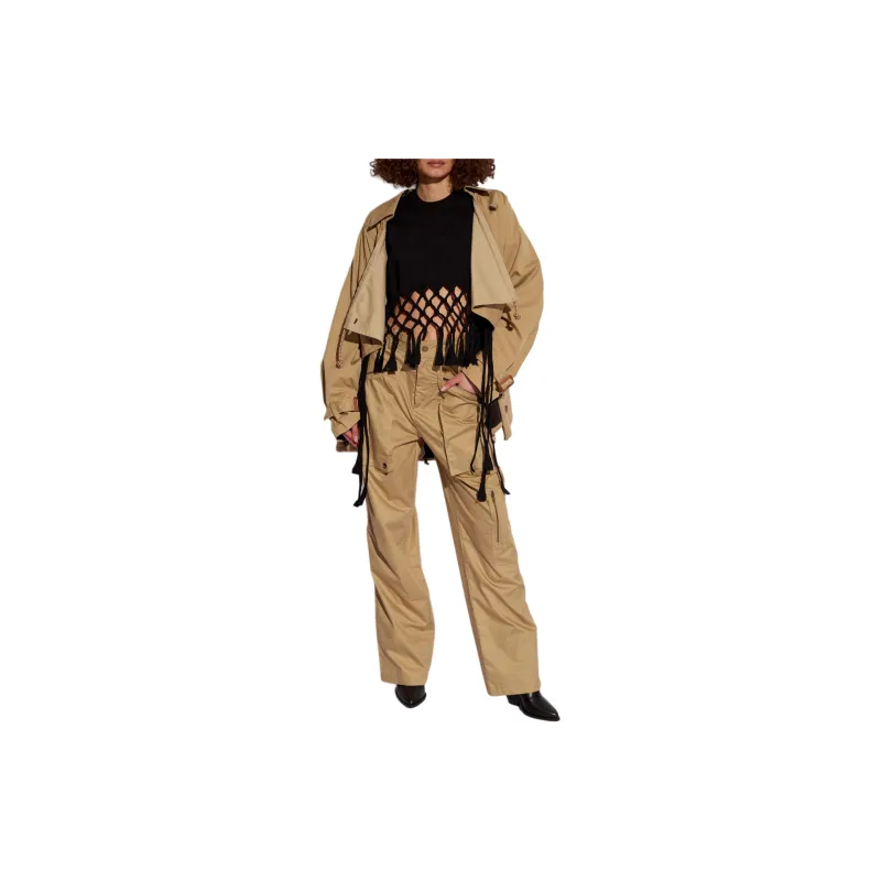 ISABEL MARANT Jolande Cotton Cargo Trousers-1