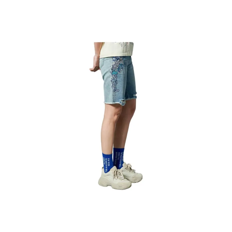 ONIARAI Denim Shorts Women's Blue-4
