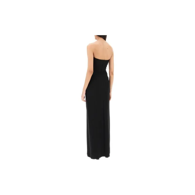 Nensi Dojaka Cut out Detail Strapless Dress-2