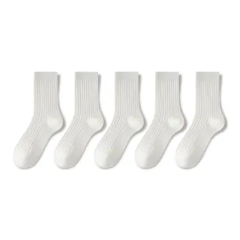JIAZINI Mid-Calf Socks Unisex 5 Pack
