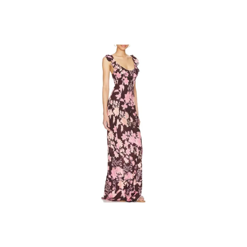 FREE PEOPLE Slip Dresses Women's Brown-1