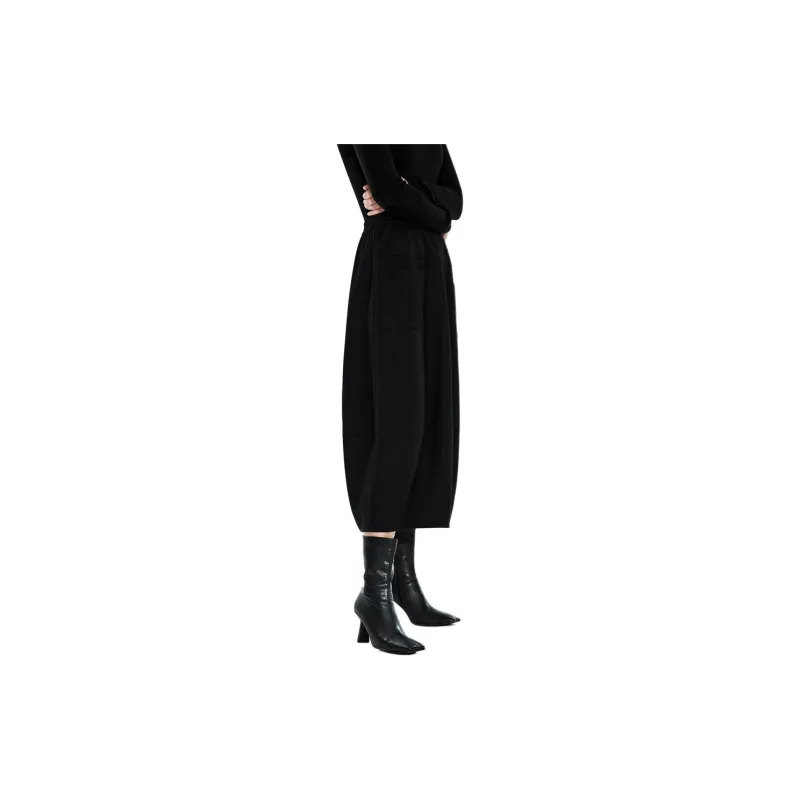 COVERINS Casual Long Skirt Women's Black-2