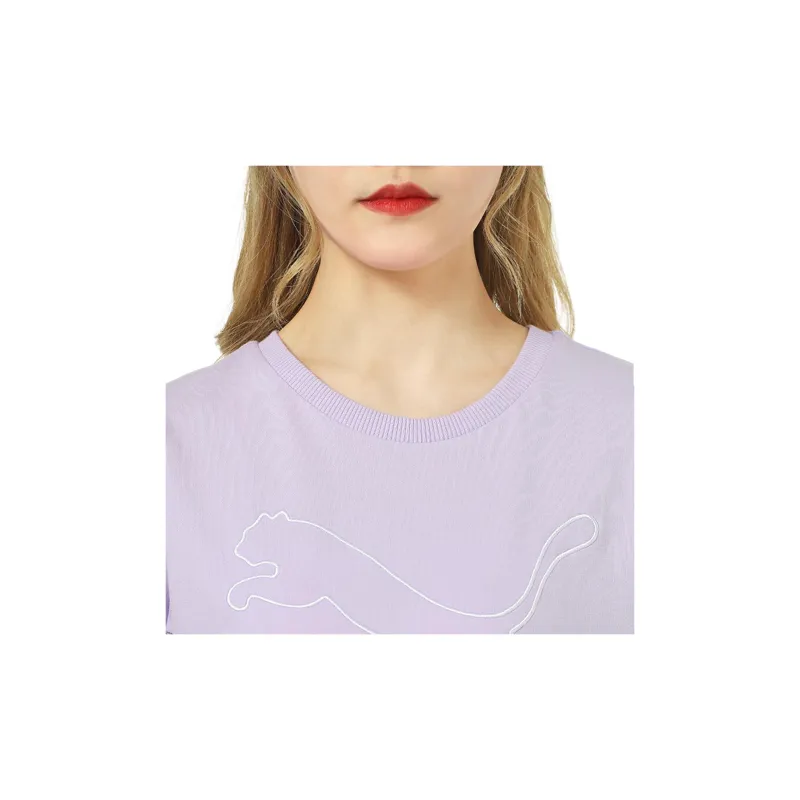 PUMA Short Sleeved Dresses Women's Purple-5