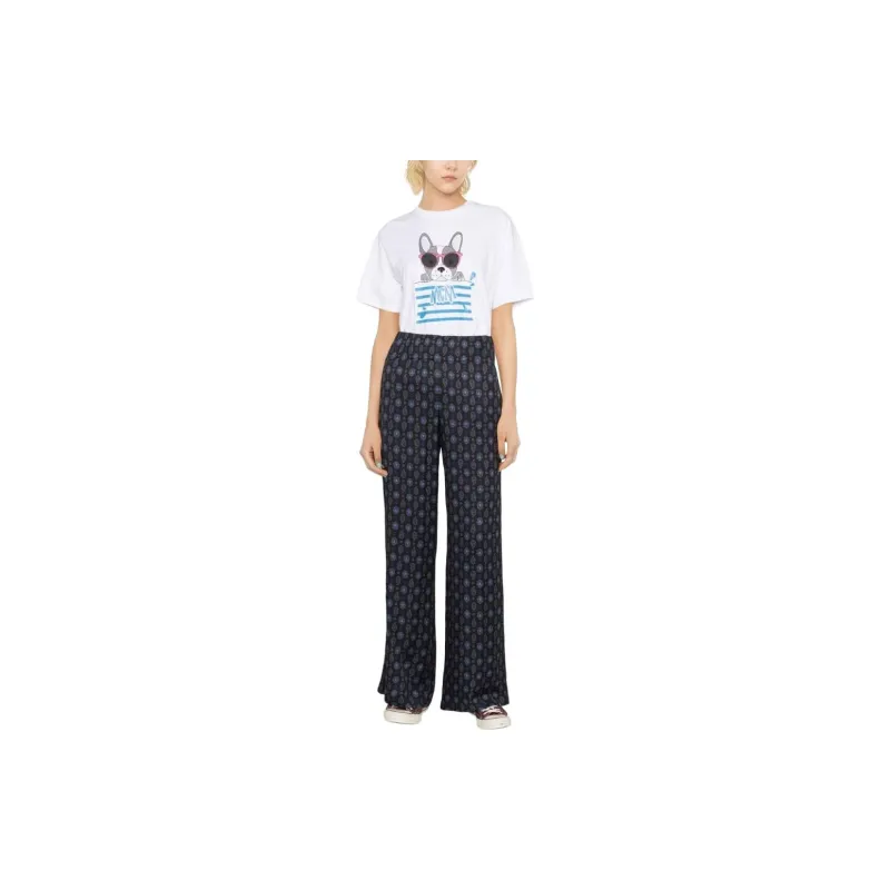 MCM Logo Printed Crewneck T Shirt-1