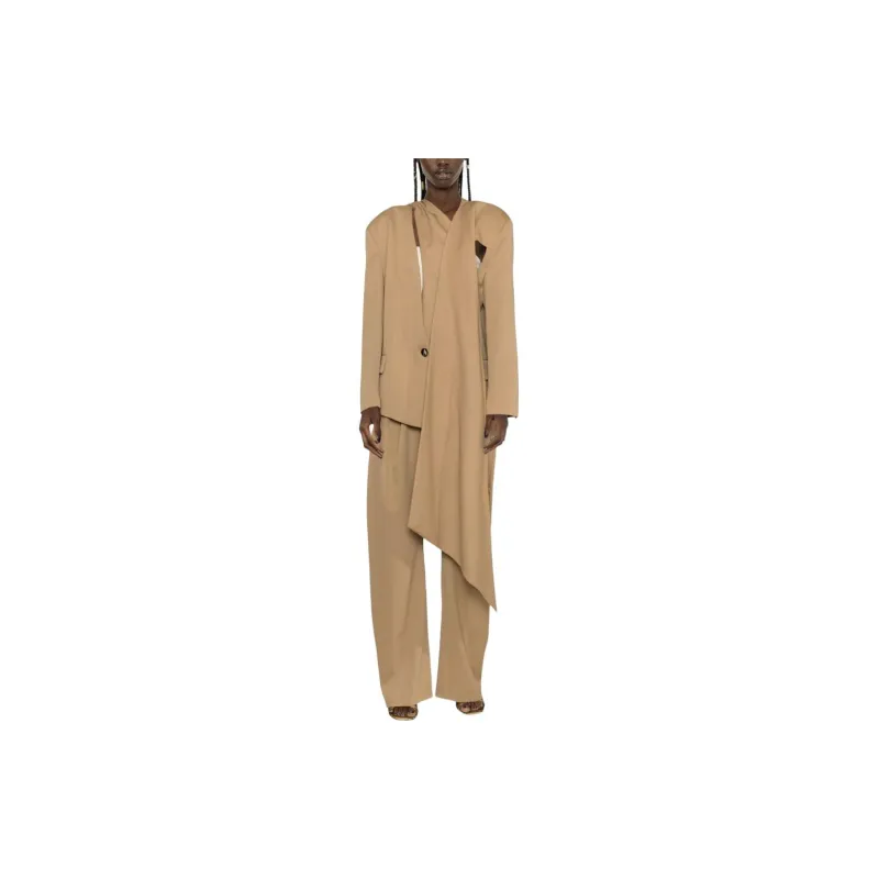 The Attico Scarf embellished Single breasted Blazer-1