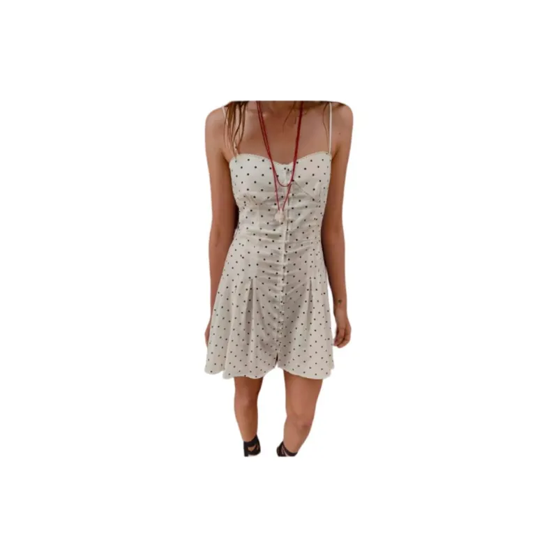 ZARA Slip Dresses Women's White-3