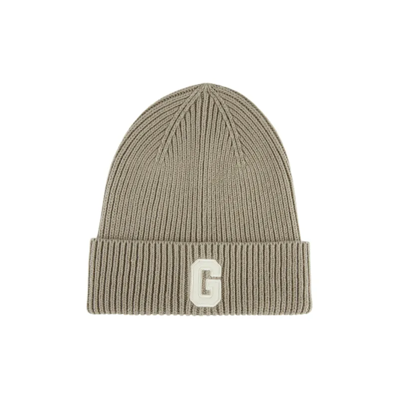 GAP Cotton-Acrylic Blend Beanies Unisex Moss Green/Black/Orange Yellow-0