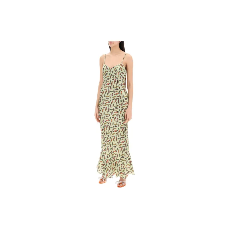 SALONI Sleeveless Dress Women's Green-2