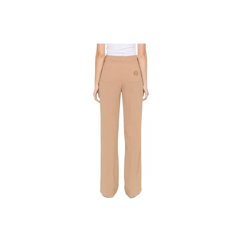 Elisabetta Franchi Logo embroidered Straight leg Trousers-4