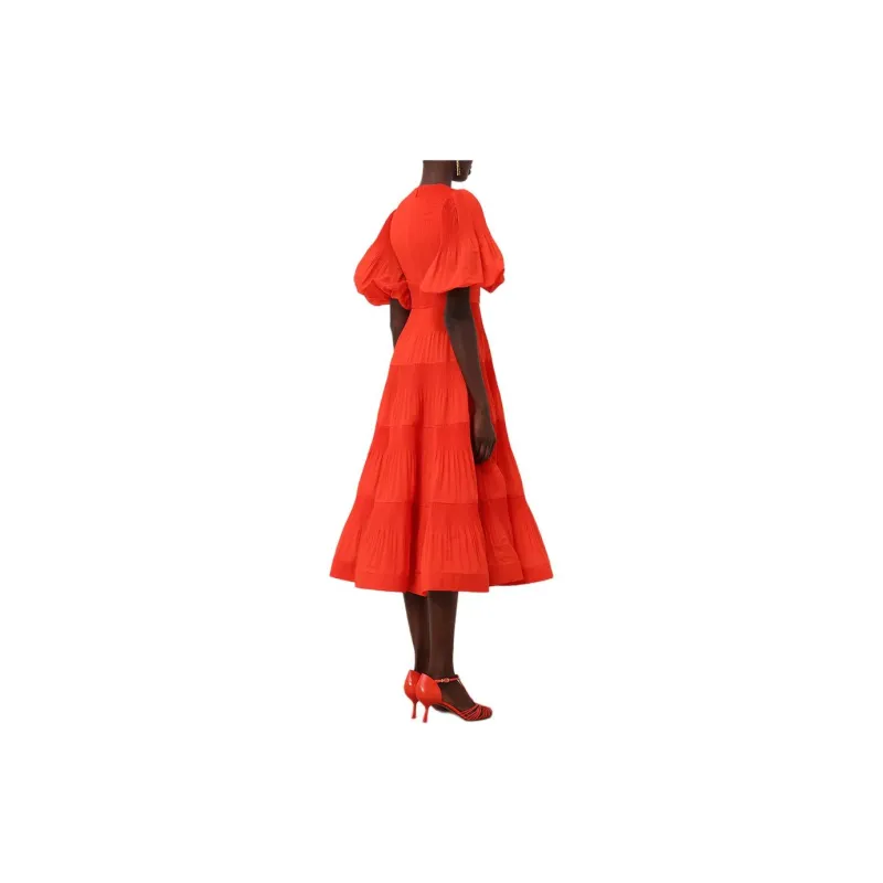 Zimmermann Plissé Flared Midi Dress-2