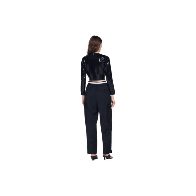 Sandro Straight-leg Cargo Trousers-1