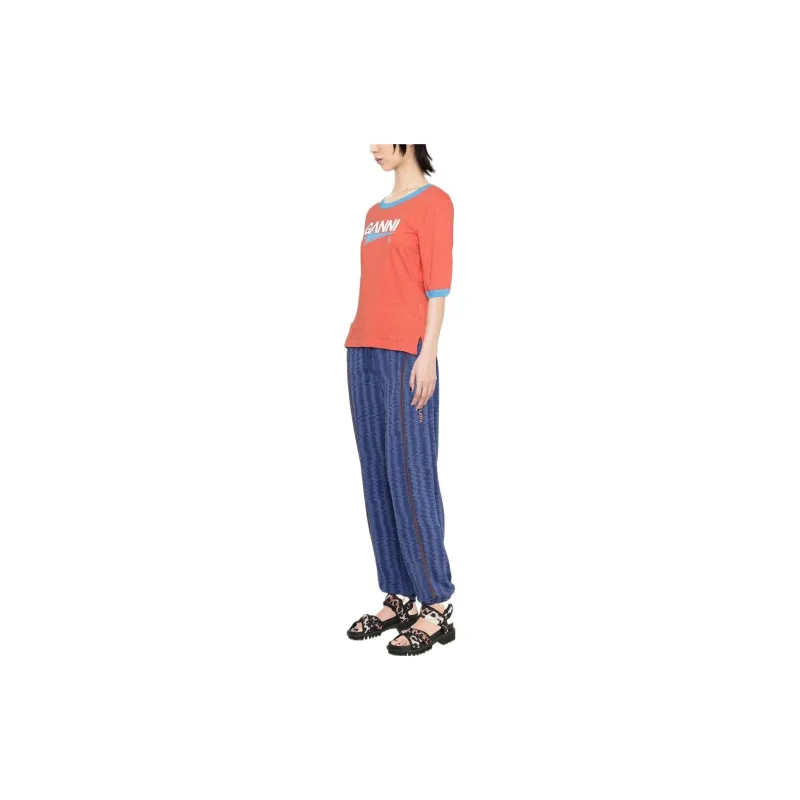 GANNI T Shirts Women's Orange-2