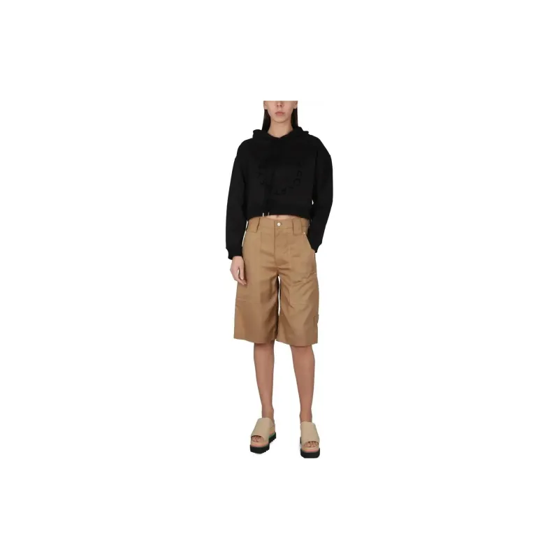 Stella McCartney Drawstring Cropped Hoodie-1