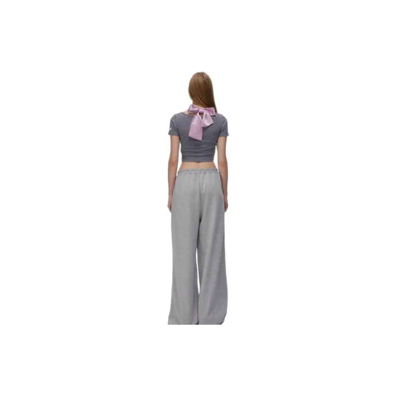 JAC FLEURANT Casual Pants Women's Light Gray-2