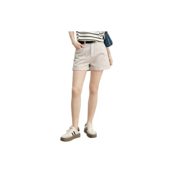 Hopeshow Denim Shorts Women's Light Gray