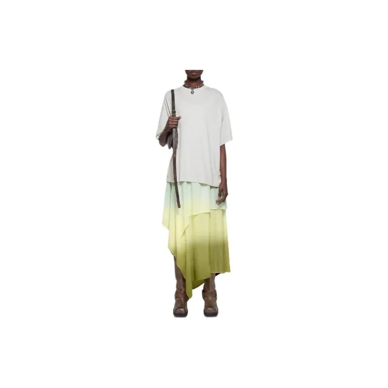 Acne Studios SS24 Short Sleeved Dress Women's Light Yellow-1