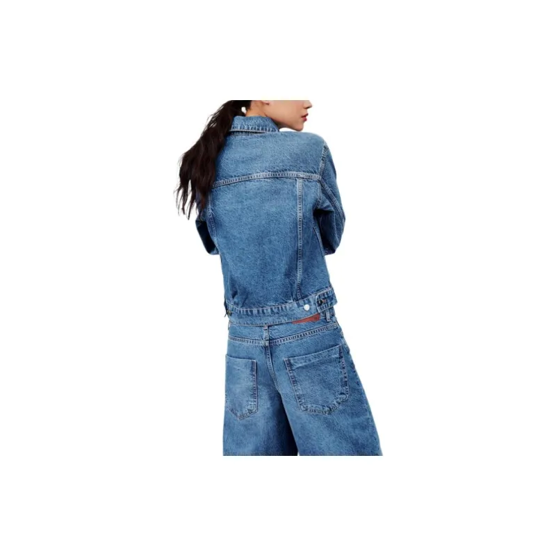 ZARA Denim Jacket Women's Medium Blue-3