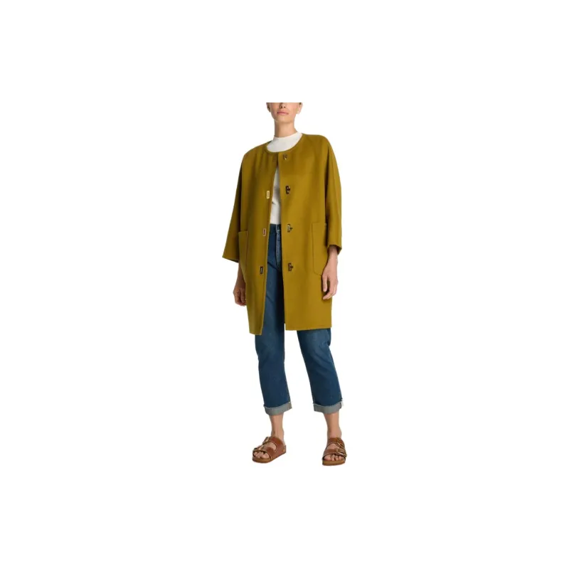 St. John SS24 Coats Women's Olive Green-1