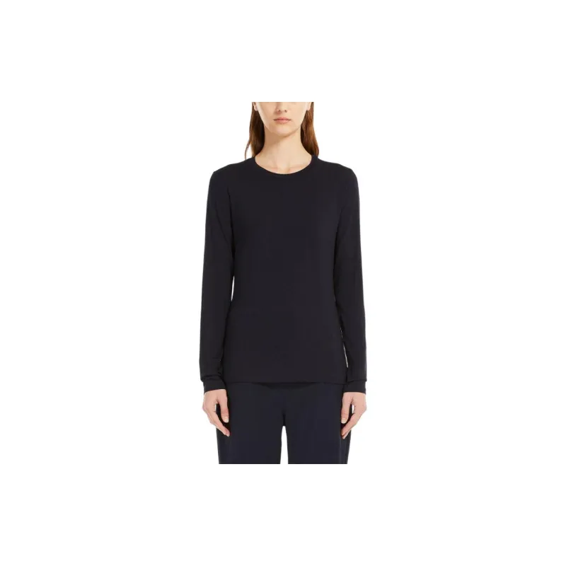 MaxMara Multie Collection Viscose Jersey T-Shirt T-Shirt Women's Marine Blue-2