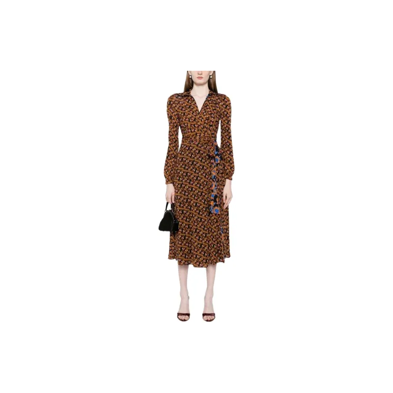 DVF Diane Von Furstenberg Phoenix Geometric-print Reversible Dress-1