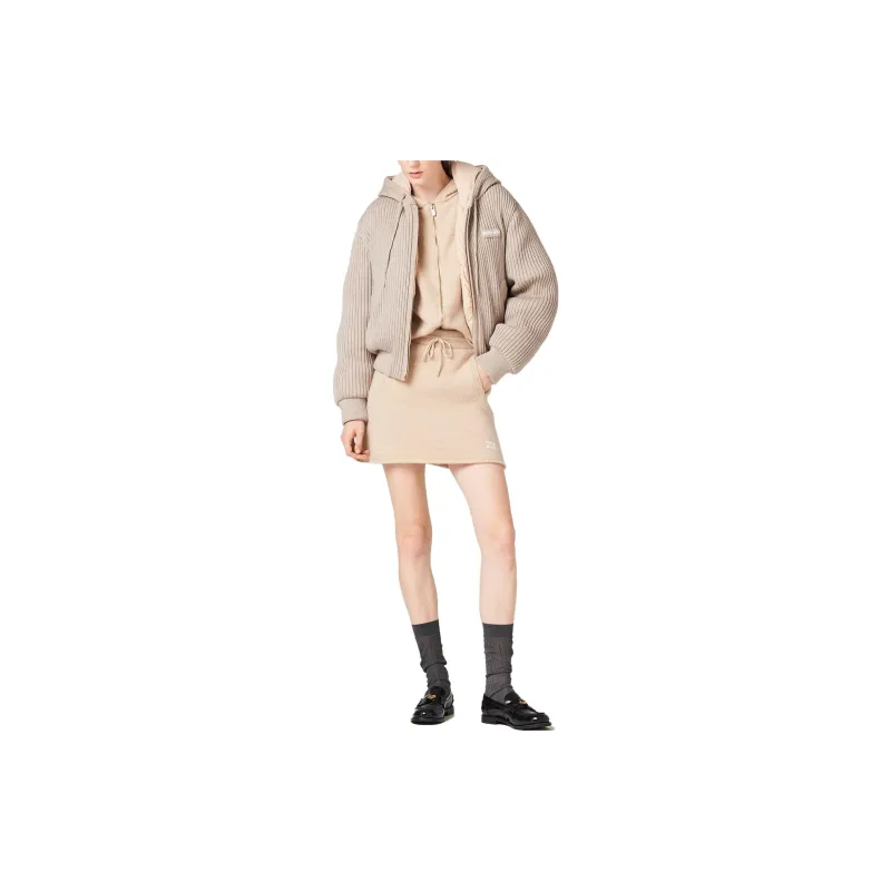 MIU MIU Puffer Jacket Women's Khaki-1