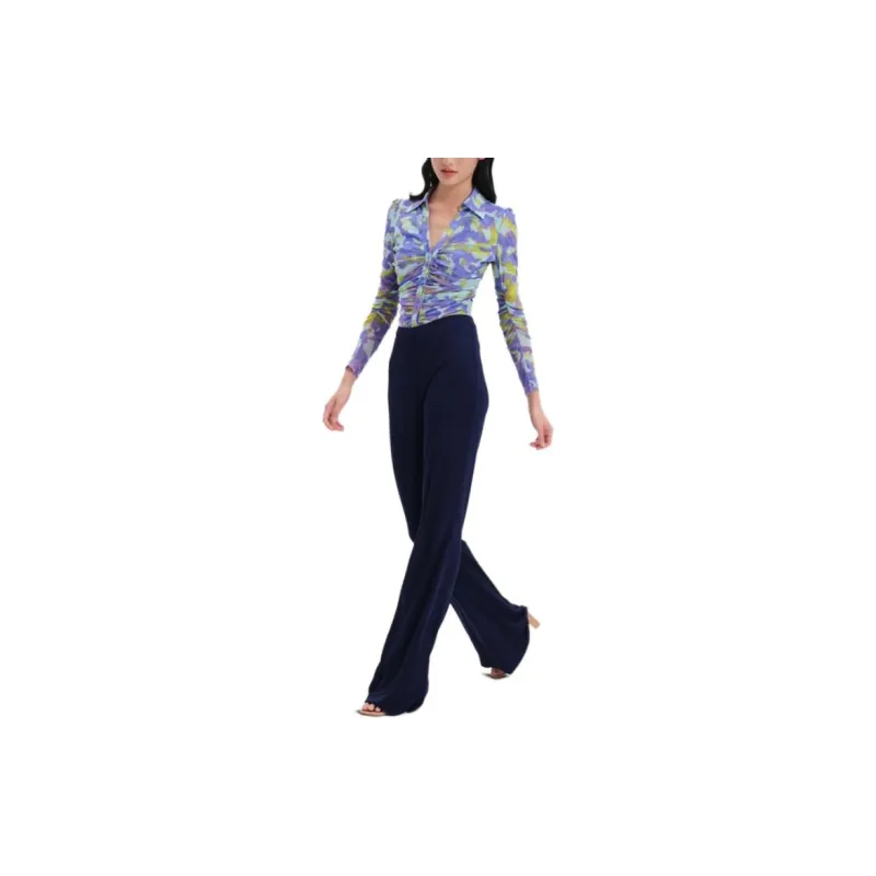 DVF Diane Von Furstenberg Casual Pants Women's Marine Blue-4