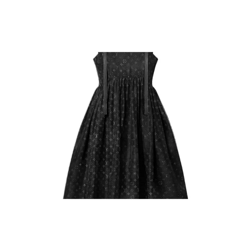 LOUIS VUITTON Sleeveless Dress Women's Black-2