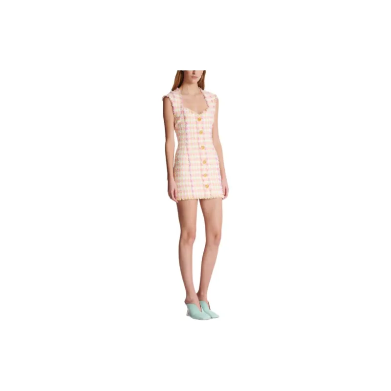 BALMAIN Miami Tweed Mini Dress-3