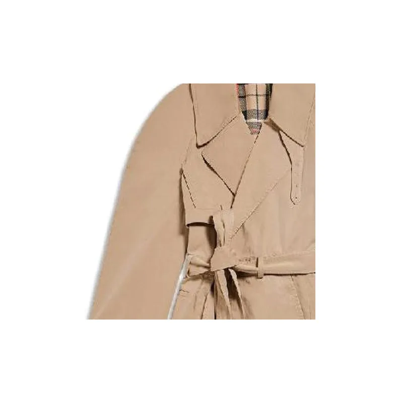 Balenciaga Patterned Checkered Oversized Trench Coat-5