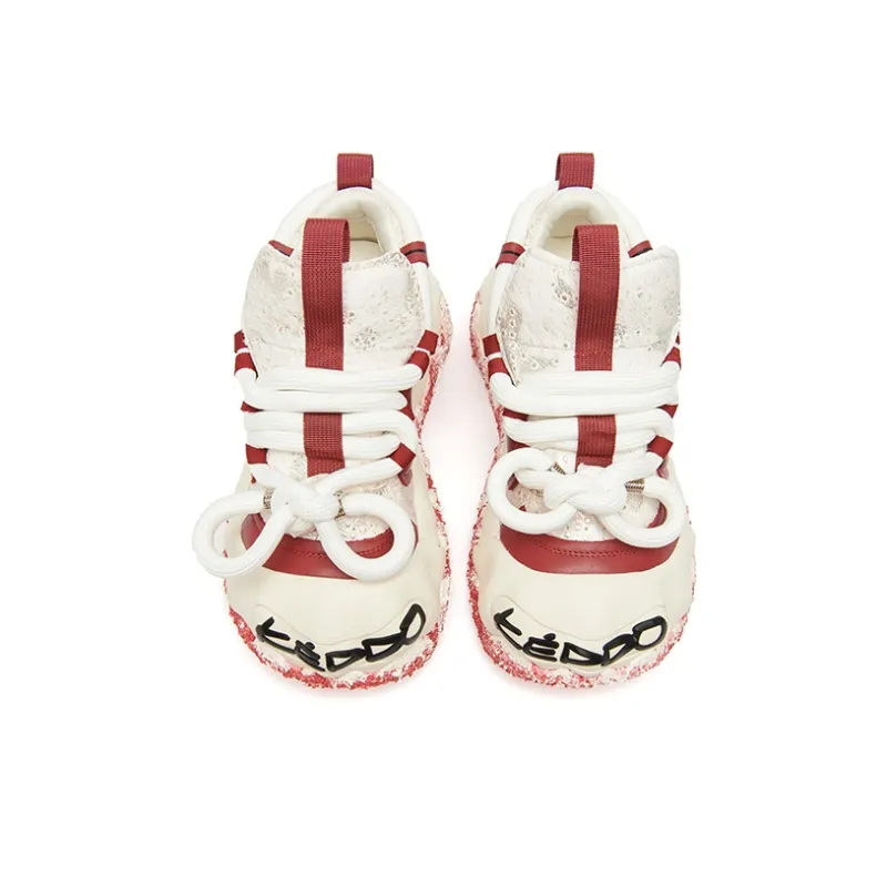 KEDDO Paint Is Not Dry Low-Top Chunky Sneakers Unisex-3
