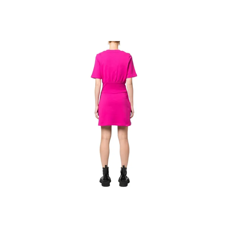 MOSCHINO Short-Sleeved Dresses Women's Peach Pink-2