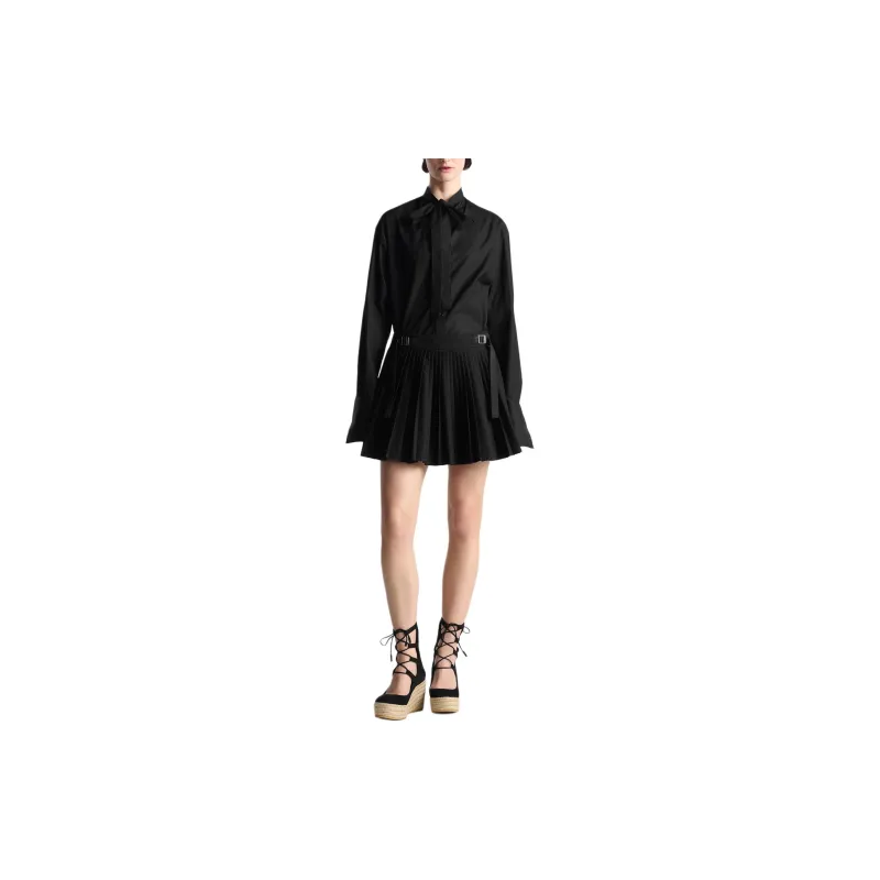 DIOR Logo Engraved Pleated Mini Skirt-2