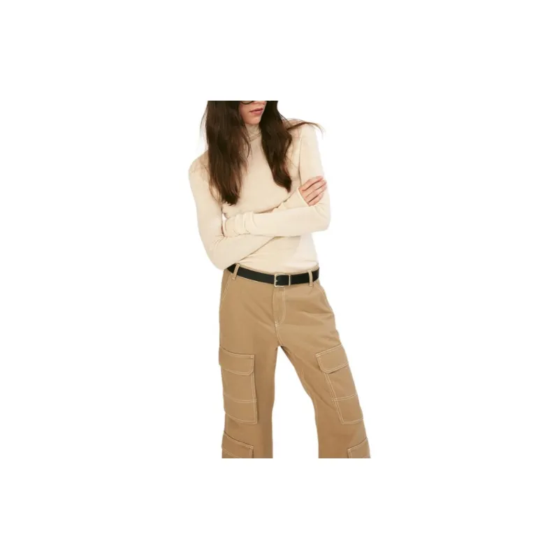 H&M Cargo Pants Women's Beige-3