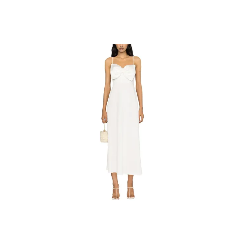 Rixo Oversize Bow detail Short Dress-1