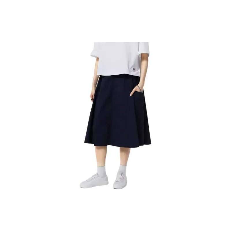 Dickies Casual Long Skirts Women's Dark Marine Blue-3