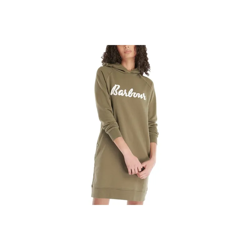 BARBOUR Long-Sleeved Dresses Women's Dark Green-2