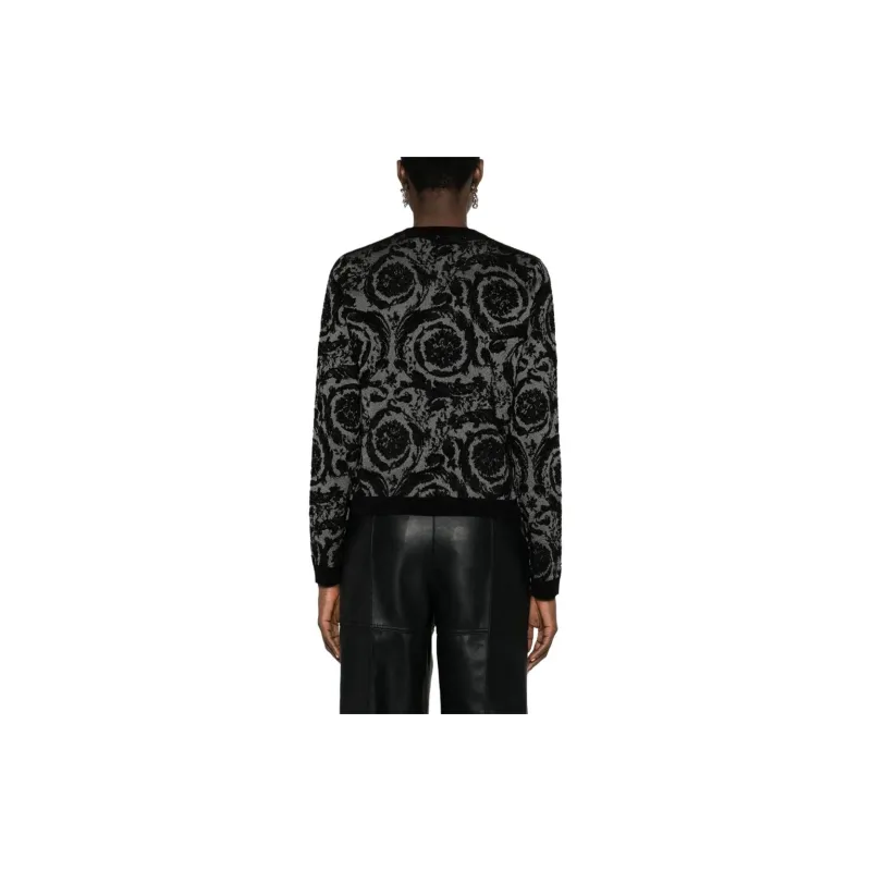 VERSACE Barocco-jacquard Flocked Chenille Jumper-1