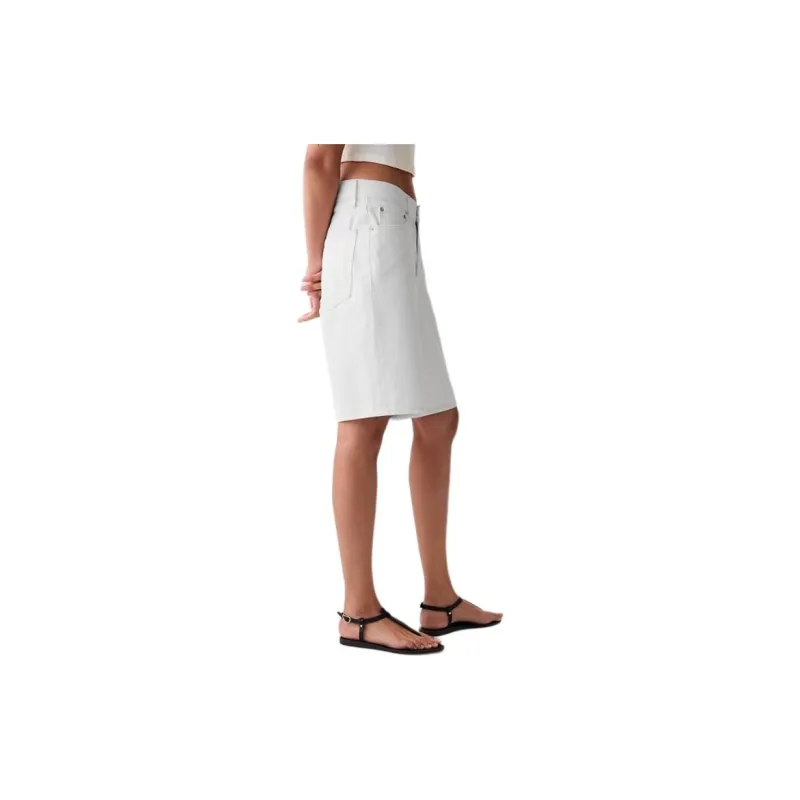 GAP Denim Shorts Women's White-4